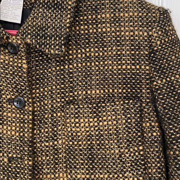 Vintage Jones New York Black and Gold Tweed Jacket - Picture 4 of 10